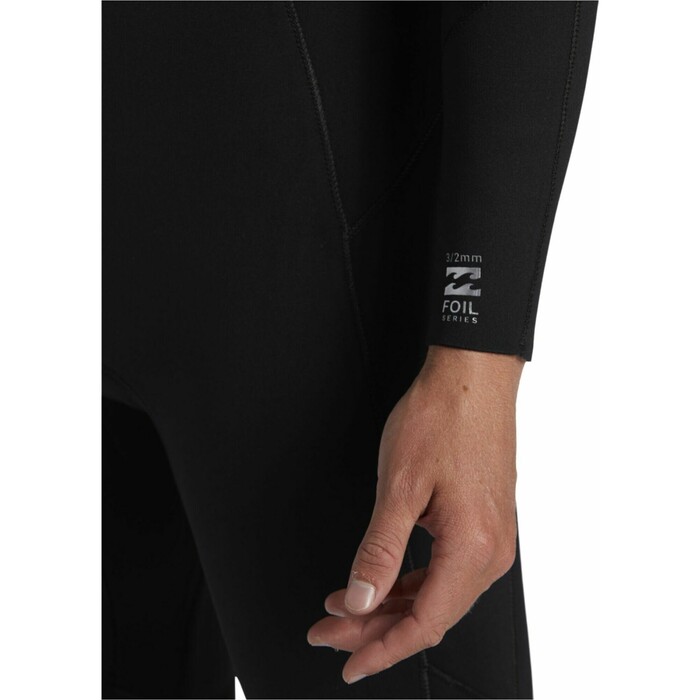 2024 Billabong Mens Foil 3/2mm Chest Zip GBS Wetsuit ABYW100243 - Black